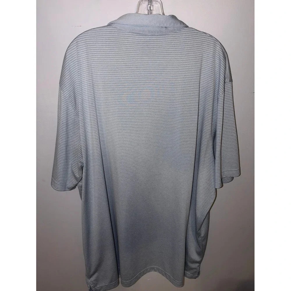 Callaway Mens Opti-Dri Golf Polo Shirt Grey Striped Short Sleeve XXXL 3XL‎ H0290